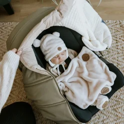 Petit Coulou Light Car Seat Cover - Lichen