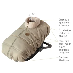 Petit Coulou Light Car Seat Cover - Lichen