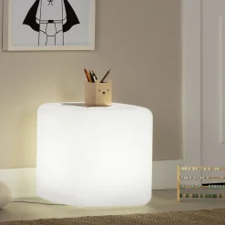 South Shore Gliders & Rocking Chairs|Gliders & Rocking Chairs>Lighted Kids Stool / Nightstand - Sweedi White