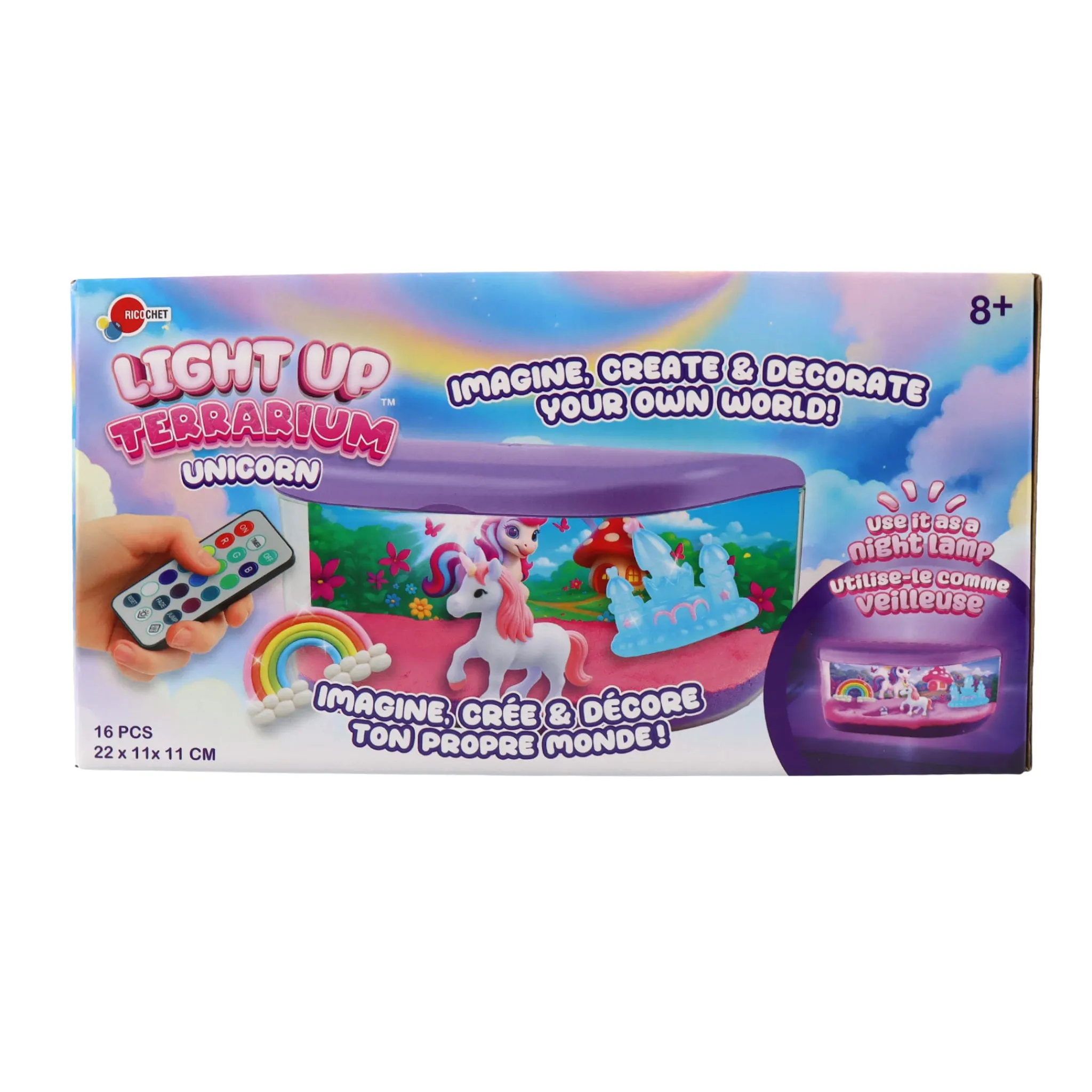Kids Groupe Ricochet Light-up Terrarium - Unicorn