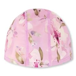 Kids Deux par Deux Lilac Flowers Swim Cap 3-14