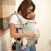 Gustine Outdoors & Travel|Baby Carriers>Linen Baby Carrier 3 Positions - Mint