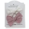 BOY Ananas co Linen Bow Clips (2)