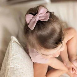 BOY Ananas co Linen Bow Clips (2)