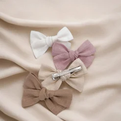 BOY Ananas co Linen Bow Clips (2)