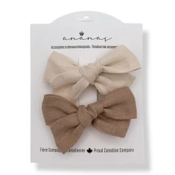 BOY Ananas co Fashion Accessories|Fashion Accessories>Linen Bow Clips (2)