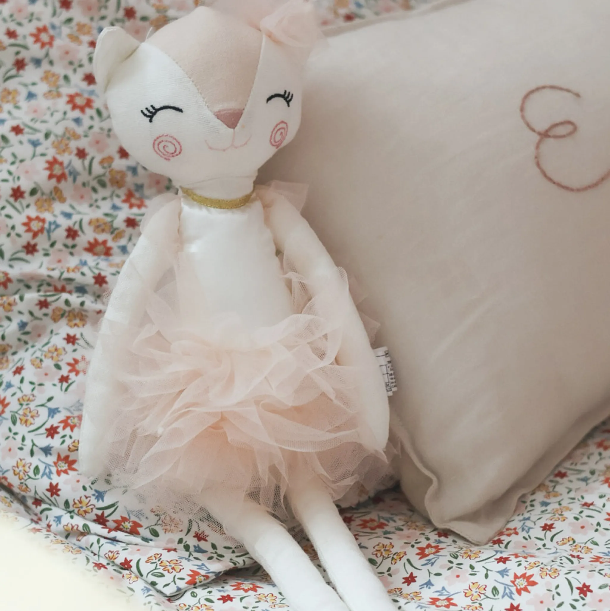 Bebe Confort Linen Cat Ballerina Dress
