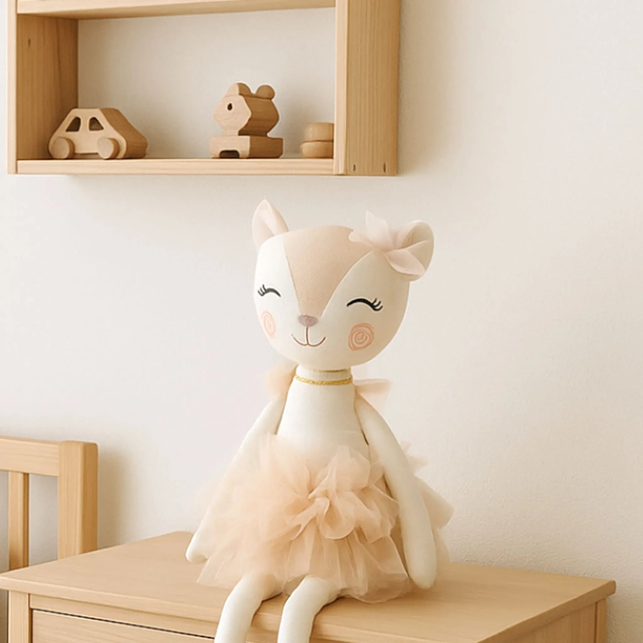 Bebe Confort Linen Cat Ballerina Dress