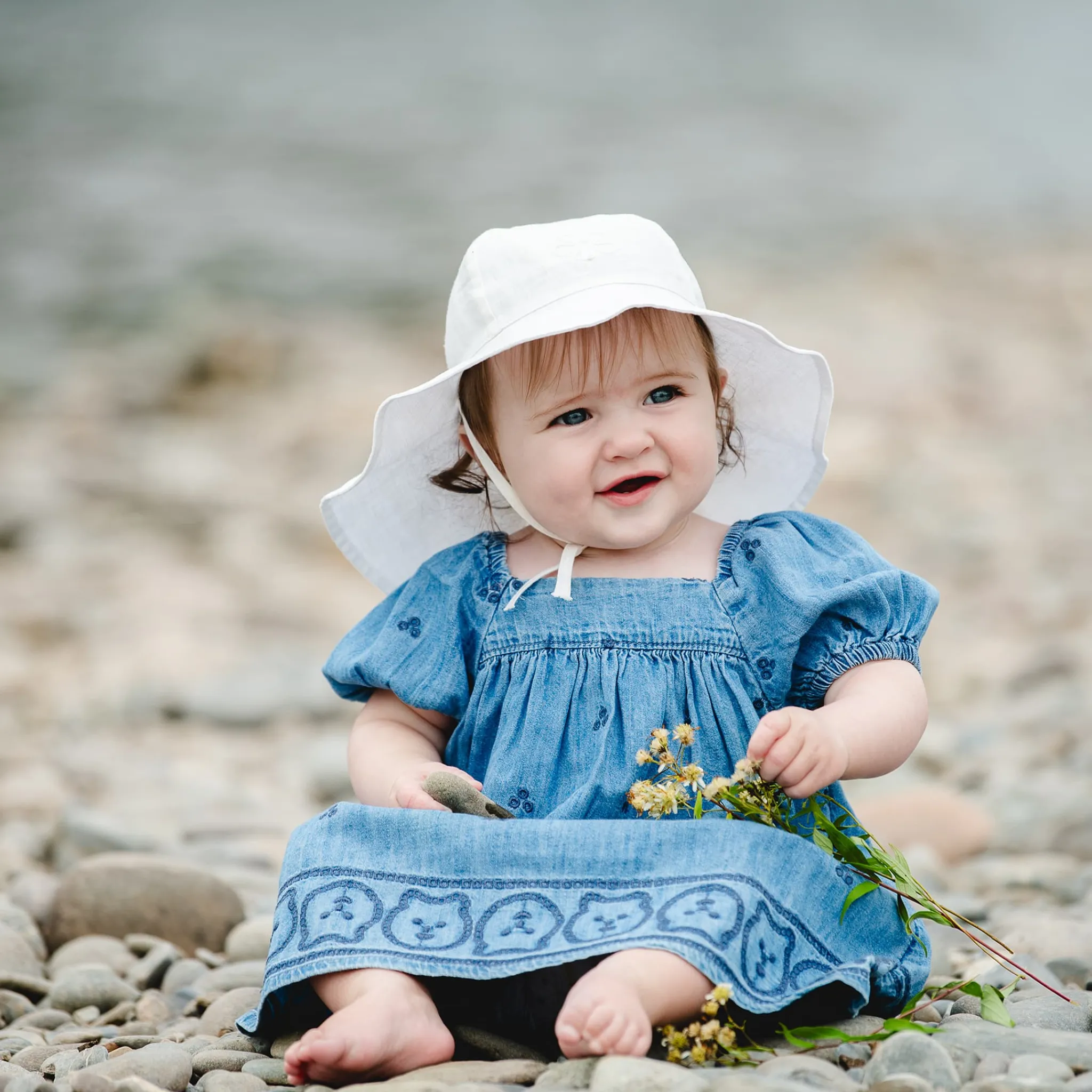 Calikids Hats And Caps>Linen Hat 0-18m