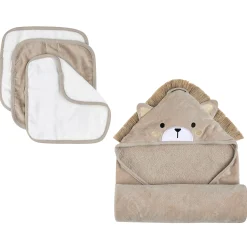 Kids Petit Lem Towels & Wipes|Towels & Wipes>Lions 4 Pieces Bath Set