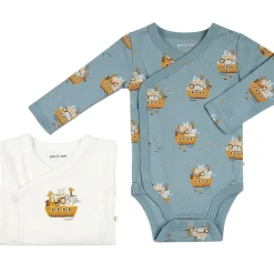 BOY Petit Lem Bodysuits>Lions 2 Pieces Long Sleeves Bodysuits Set 0-12m