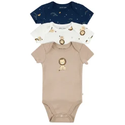 BOY Petit Lem Bodysuits>Lions 3pc Bodysuit Set 0-12m