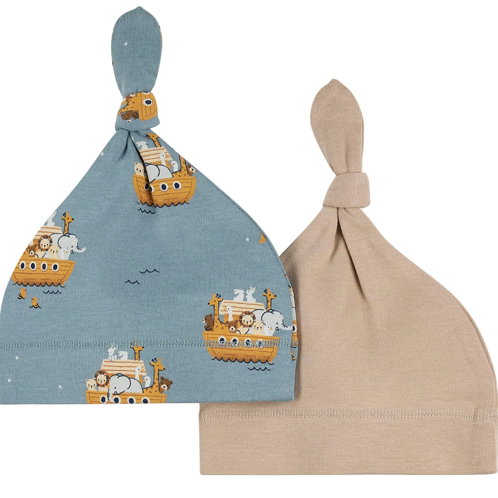 BOY Petit Lem Lions 2pc Hats 0-9m