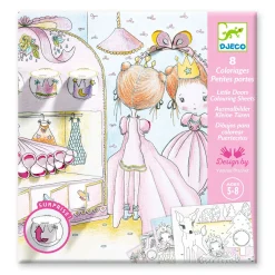 Kids Djeco Little Doors Colouring Sheets