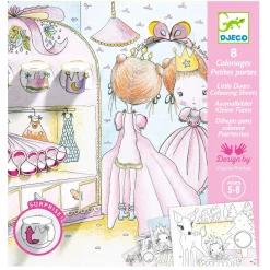 Kids Djeco Little Doors Colouring Sheets