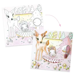 Kids Djeco Little Doors Colouring Sheets