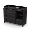 South Shore Little Smileys Changing Table with Station - Gray Oak