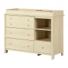 South Shore Little Smileys Changing Table with Removable Station - Bleached Oak