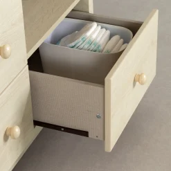 South Shore Little Smileys Changing Table with Removable Station - Bleached Oak