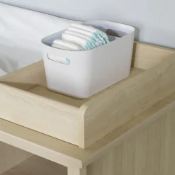 South Shore Little Smileys Changing Table with Removable Station - Bleached Oak