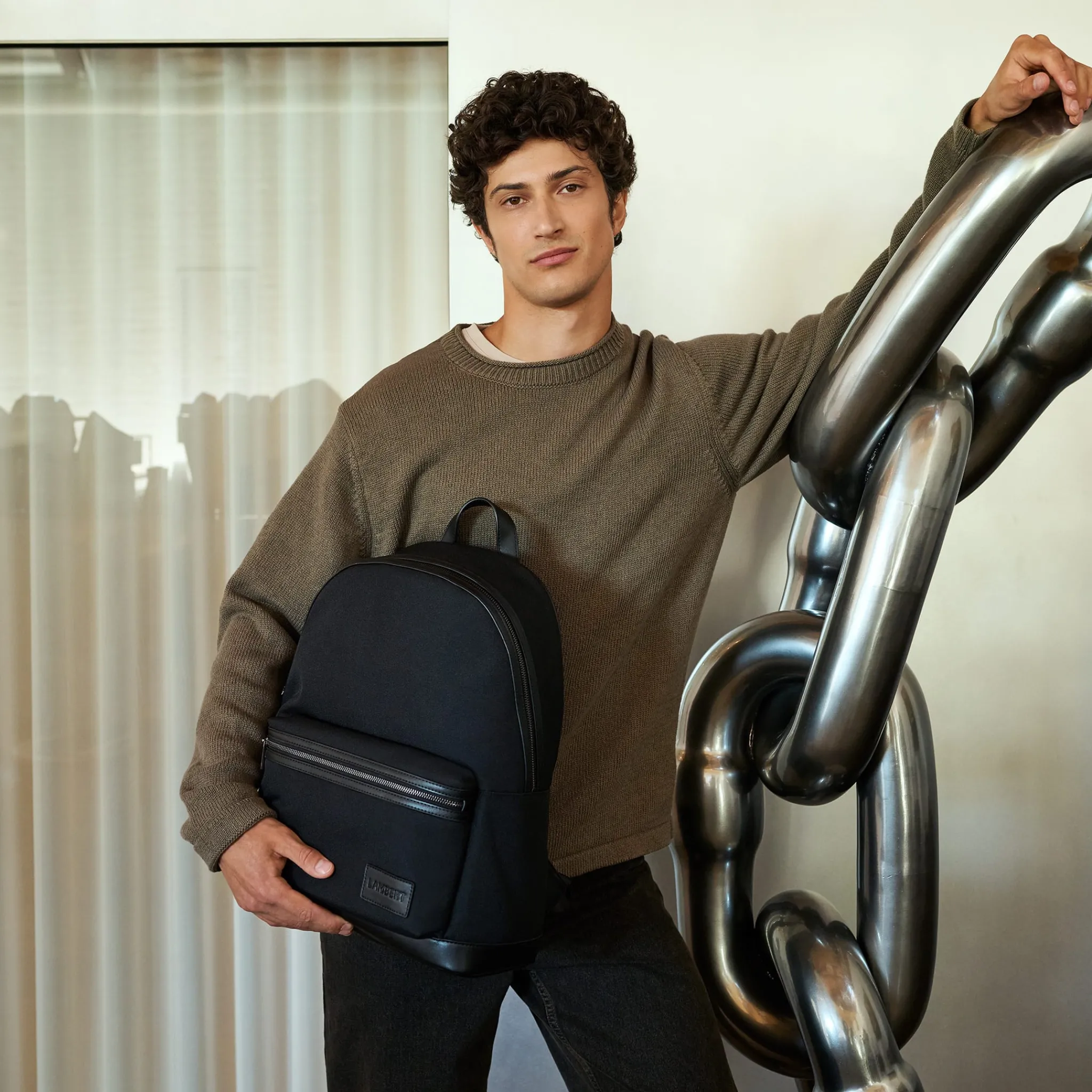 Lambert Handbags & Purses|Diaper Bags>Logan Backpack - Black