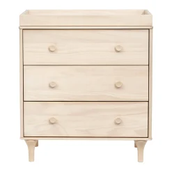 Babyletto Lolly 3-Drawer Changer Dresser with Removable Changing Tray - Washed Natural