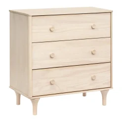 Babyletto Lolly 3-Drawer Changer Dresser with Removable Changing Tray - Washed Natural