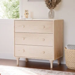 Babyletto Lolly 3-Drawer Changer Dresser with Removable Changing Tray - Washed Natural