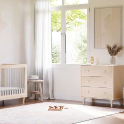 Babyletto Lolly 3-Drawer Changer Dresser with Removable Changing Tray - Washed Natural