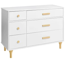 Babyletto Lolly 6-Drawer Double Dresser - White / Natural