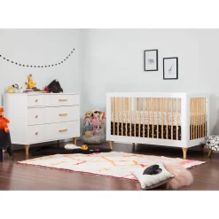 Babyletto Lolly 6-Drawer Double Dresser - White / Natural