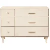 Babyletto Storage Furniture>Lolly 6-Drawer Double Dresser - Washed Natural