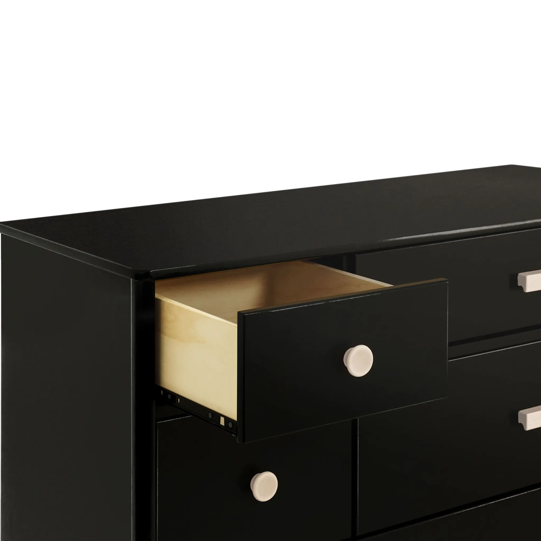 Babyletto Lolly 6-Drawer Double Dresser - Black / Washed Natural