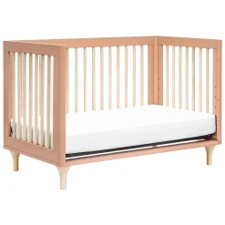 Babyletto Lolly 3-in-1 Convertible Crib with Toddler Bed Conversion - Canyon / Washed Natural