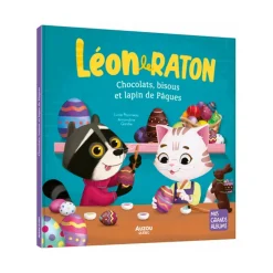 Auzou Quebec Books|4 Years And Over>Léon le Raton: Chocolats, Bisous et Lapin de Pâques
