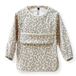 Kids Bulle Breastfeeding|Bibs>Long Sleeve Waterproof Bib - Antique Flowers