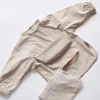 Kids Micasso Breastfeeding|Bibs>Long Sleeved Bib With Integrated Pocket 6-24m - Flower Yellow