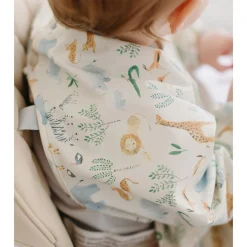 Kids Loulou Lollipop Long Sleeves Waterproof Bib - Safari