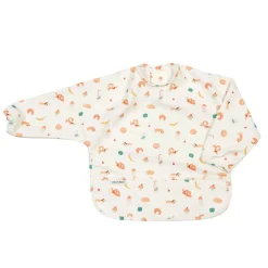 Kids Loulou Lollipop Breastfeeding|Bibs>Long Sleeves Waterproof Bib - French Breakfast