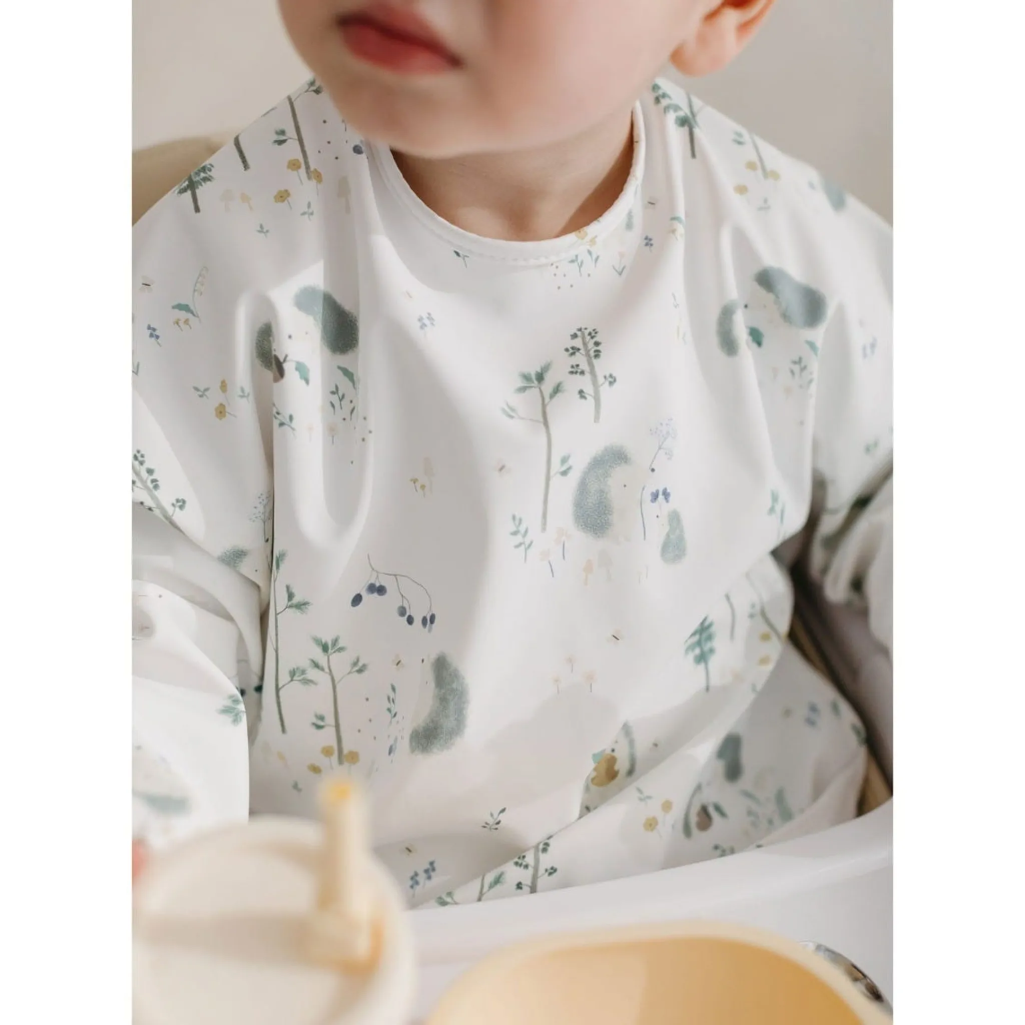 Kids Loulou Lollipop Breastfeeding|Bibs>Long Sleeves Waterproof Bib - Hedgehogs