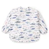 Kids Loulou Lollipop Long Sleeves Waterproof Bib - Sharks