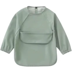 Kids Bulle Long-Sleeved Bib - Eucalyptus