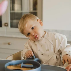 Kids Micasso Bibs|Breastfeeding>Long-sleeved Bib with integrated pocket 6-24m - Farm