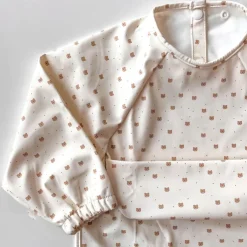 Kids Micasso Long-sleeved Bib with integrated pocket 6-24m - Breakfast