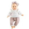Paola Reina Dolls>Los Manus Doll - Lola with Floral Blouse, Pants, and Bow