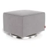 Monte Luca Ottoman - Pebble Grey / Steel