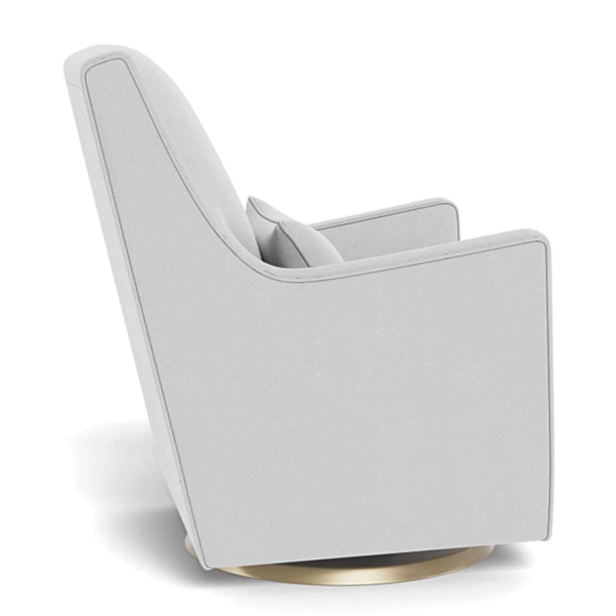Monte Luca Rocking and Swivel Chair - Ash / Gold