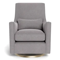 Monte Luca Rocking and Swivel Chair - Pebble Grey / Gold