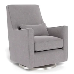 Monte Gliders & Rocking Chairs|Gliders & Rocking Chairs>Luca Rocking and Swivel Chair - Pebble Grey / Steel