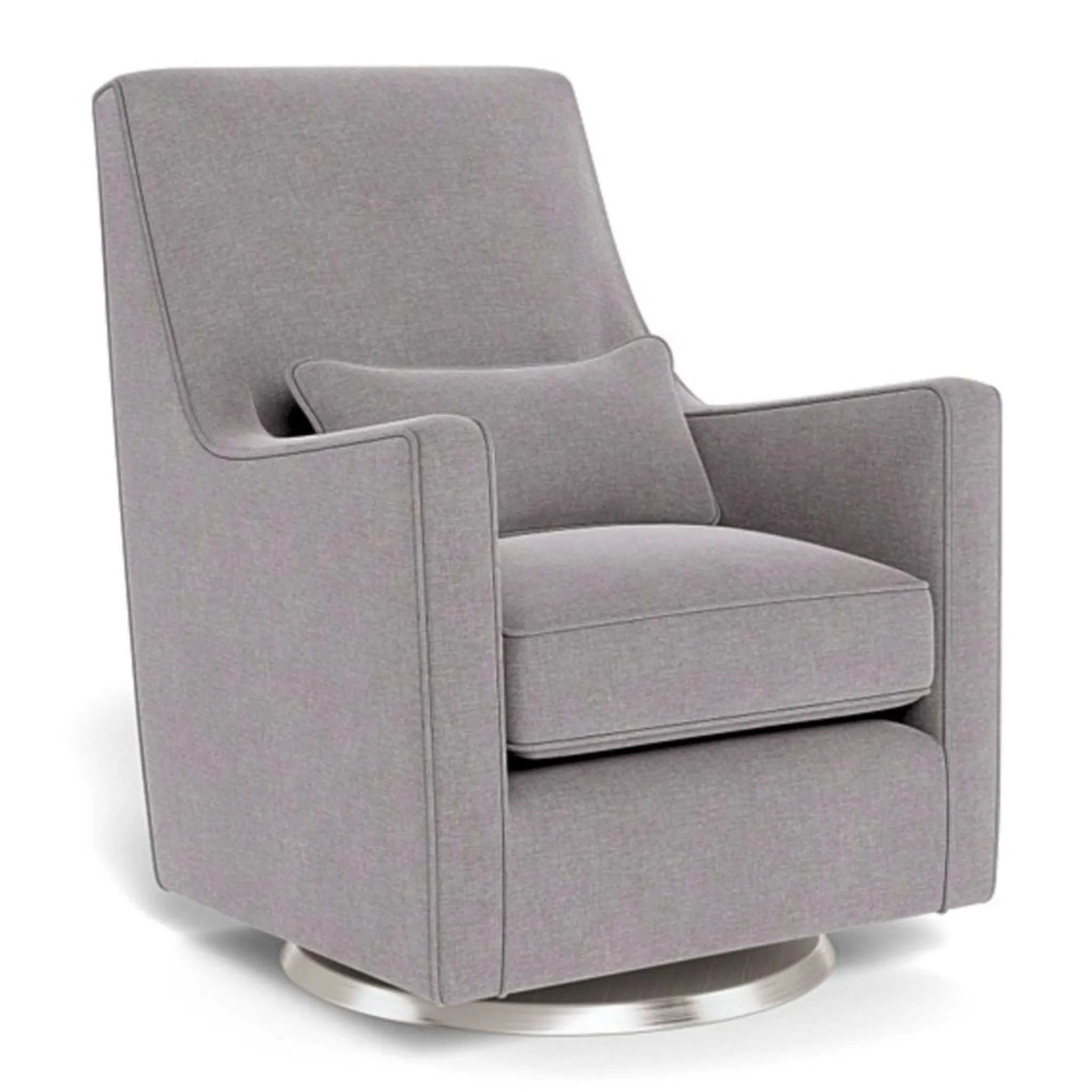 Monte Gliders & Rocking Chairs|Gliders & Rocking Chairs>Luca Rocking and Swivel Chair - Pebble Grey / Steel